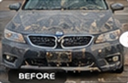 Vehicle exterior before wash